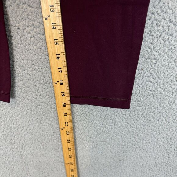 Lululemon Align High-Rise Crop 20” Maroon Leggings Size 4 - Picture 8 of 10